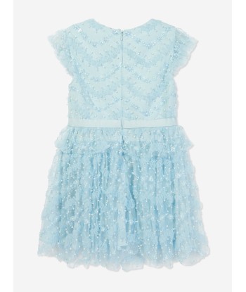 Self Portrait Girls Sequin Dress in Blue prix pour 