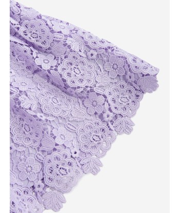 Self Portrait Girls Lace Dress in Purple de technologie