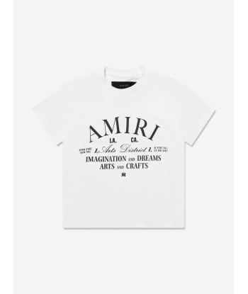 Amiri Kids Arts District T-Shirt in White Fin de série