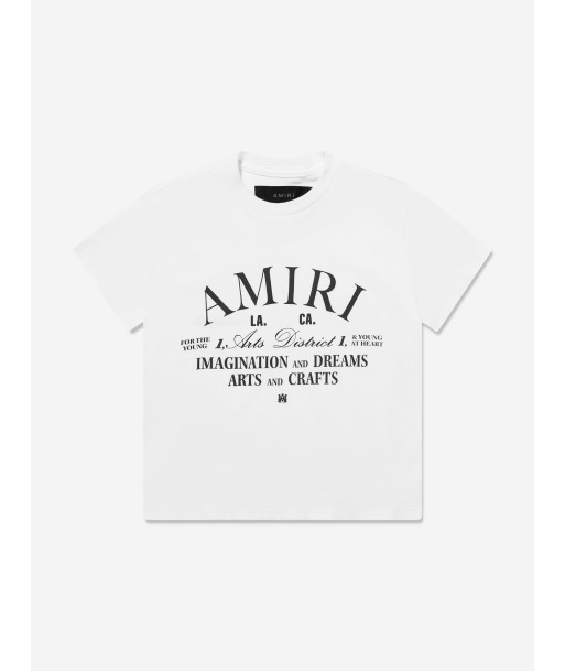 Amiri Kids Arts District T-Shirt in White Fin de série