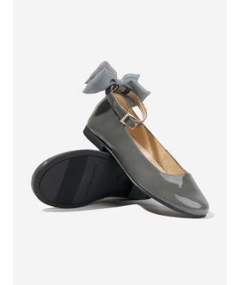 Andanines Girls Pumps With Removable Bow in Silver basket pas cher