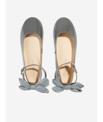 Andanines Girls Pumps With Removable Bow in Silver basket pas cher