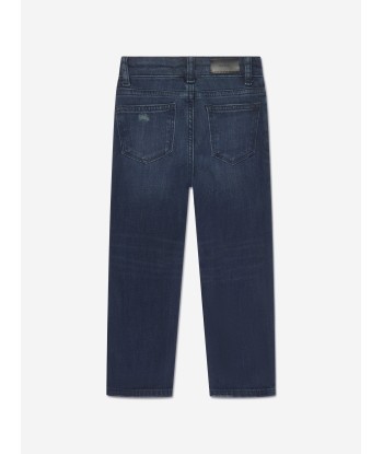 DL1961 Boys Brady Distressed Slim Jeans in Blue Livraison rapide