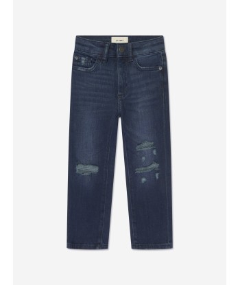 DL1961 Boys Brady Distressed Slim Jeans in Blue Livraison rapide