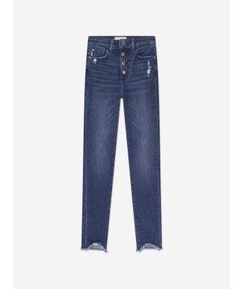 DL1961 Girls Chloe Distressed Skinny Jeans in Blue des créatures d'habitude