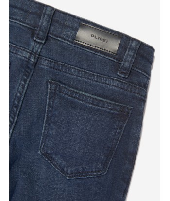 DL1961 Boys Brady Distressed Slim Jeans in Blue Livraison rapide