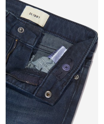 DL1961 Boys Brady Distressed Slim Jeans in Blue Livraison rapide